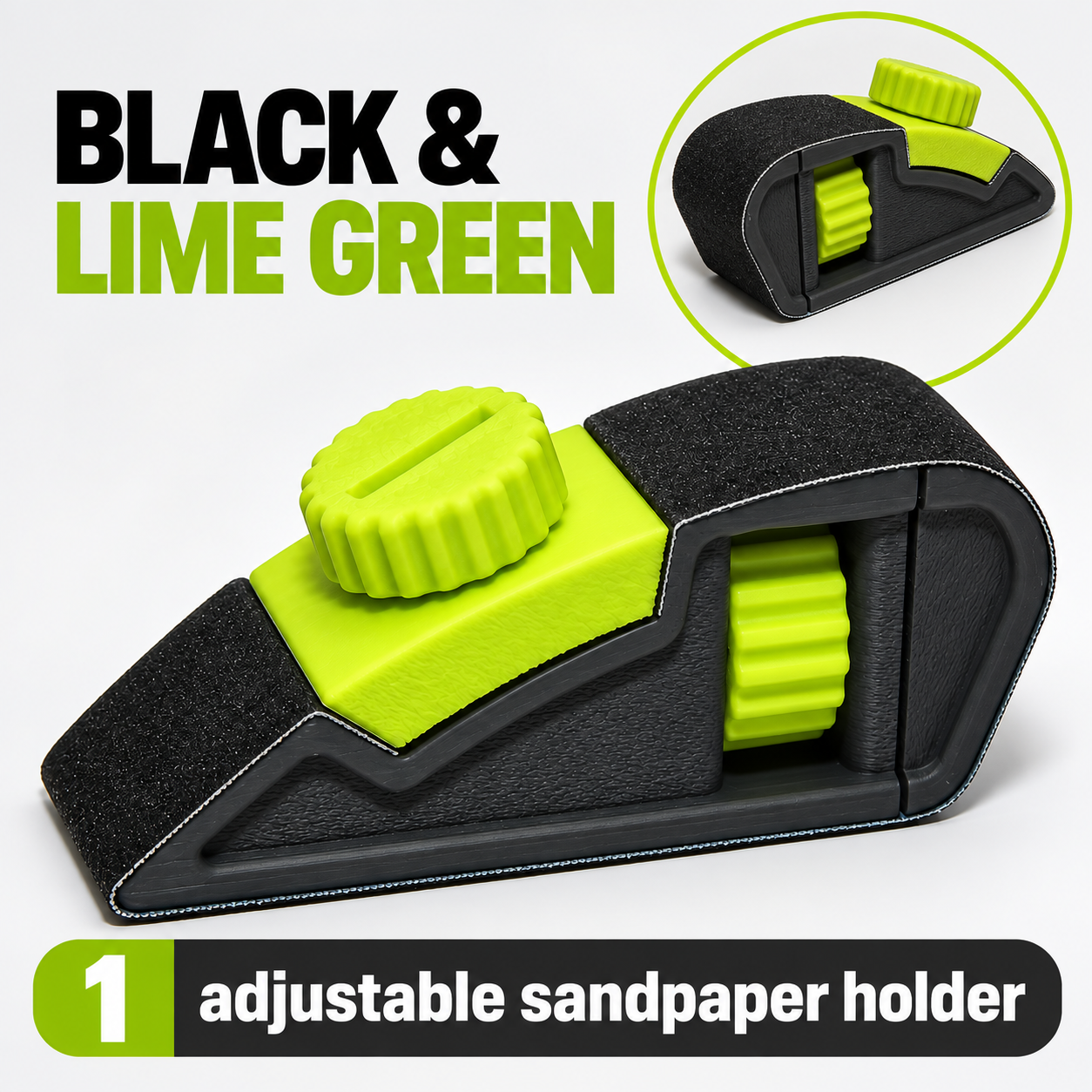 AliExpress 1pc Adjustable Tension Handheld Sandpaper Holder, Sandpaper Clamp, Polishing and Sanding Tool for Models and Woodworking, Quick, view 3