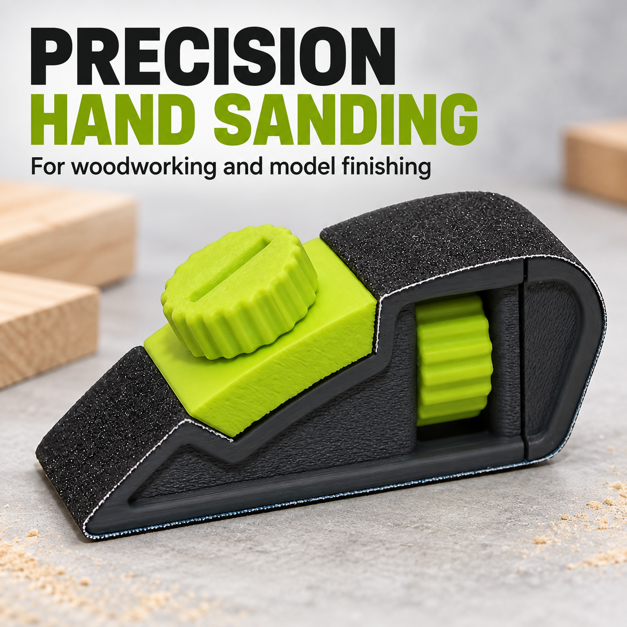 AliExpress 1pc Adjustable Tension Handheld Sandpaper Holder, Sandpaper Clamp, Polishing and Sanding Tool for Models and Woodworking, Quick, view 6