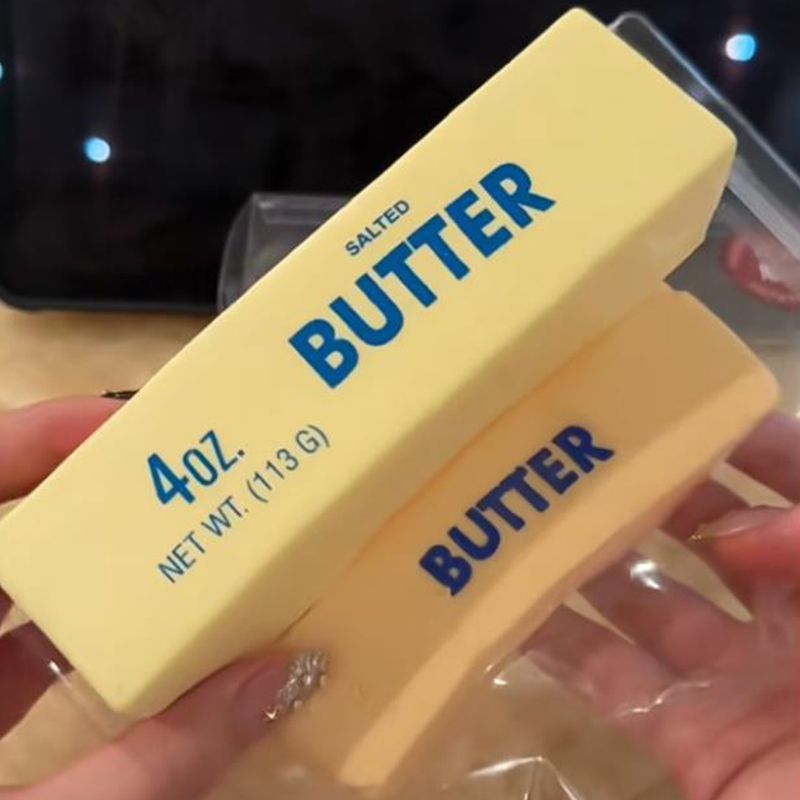 AliExpress 1PC Antistress Butter Stick Stress & Anxiety Relief Fidget Toys Slow Rising Squishy Squeeze Elastic Cheese Stick Prank Toys, view 3