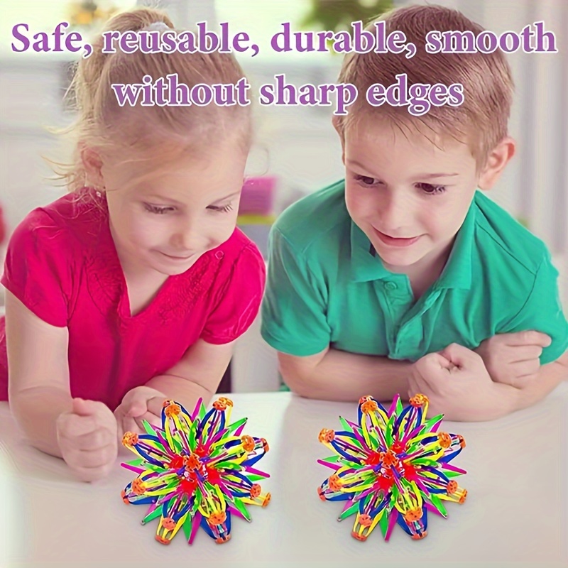 AliExpress 1pc Breathing Ball Expandable Ball Toy Sphere Colorful Expanding Ball Sensory Toys, Fidgets Toys, view 5