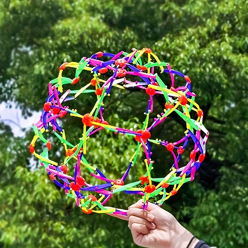 AliExpress 1pc Breathing Ball Expandable Ball Toy Sphere Colorful Expanding Ball Sensory Toys, Fidgets Toys, view 6