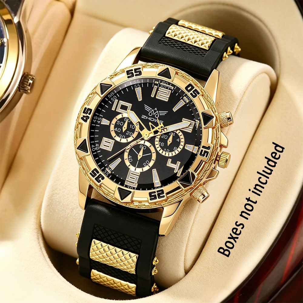 AliExpress Men's Casual Round-Dial Quartz Watch