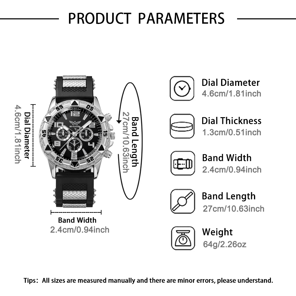 AliExpress Men's Casual Round-Dial Quartz Watch, view 4