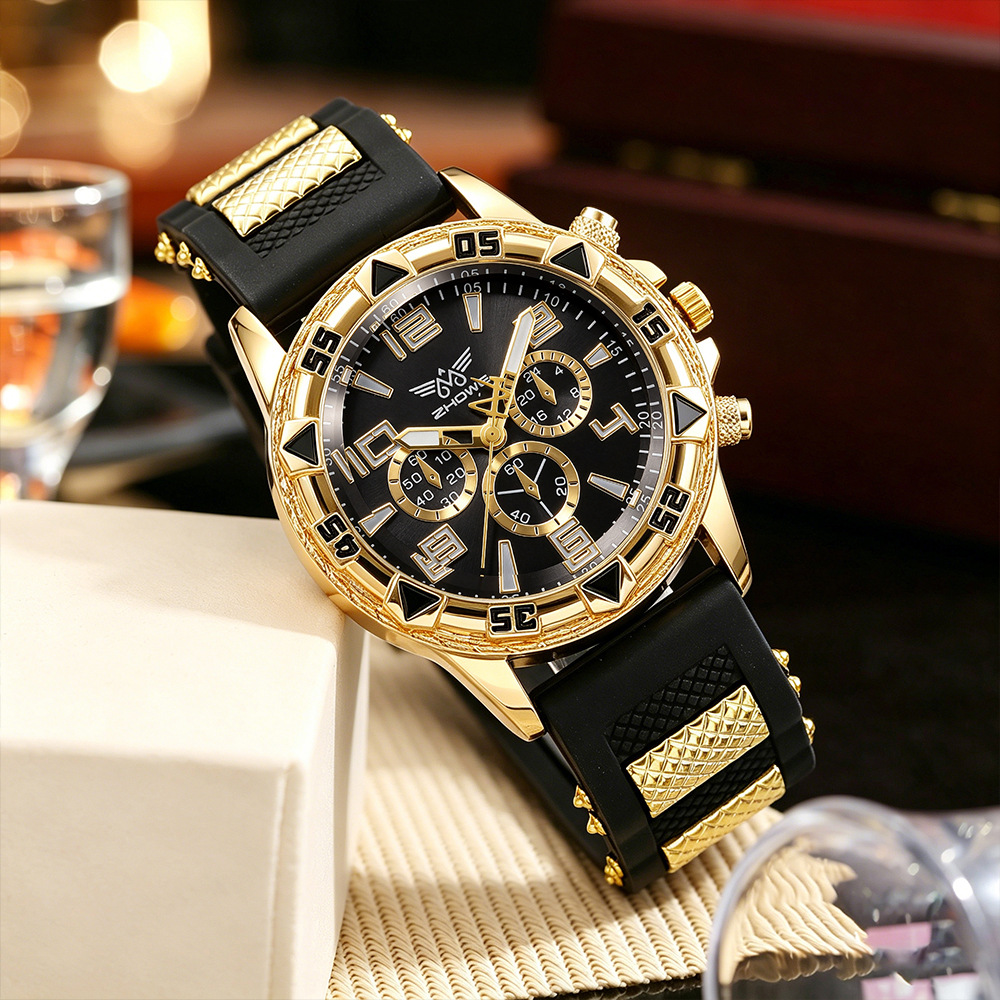 AliExpress Men's Casual Round-Dial Quartz Watch, view 6