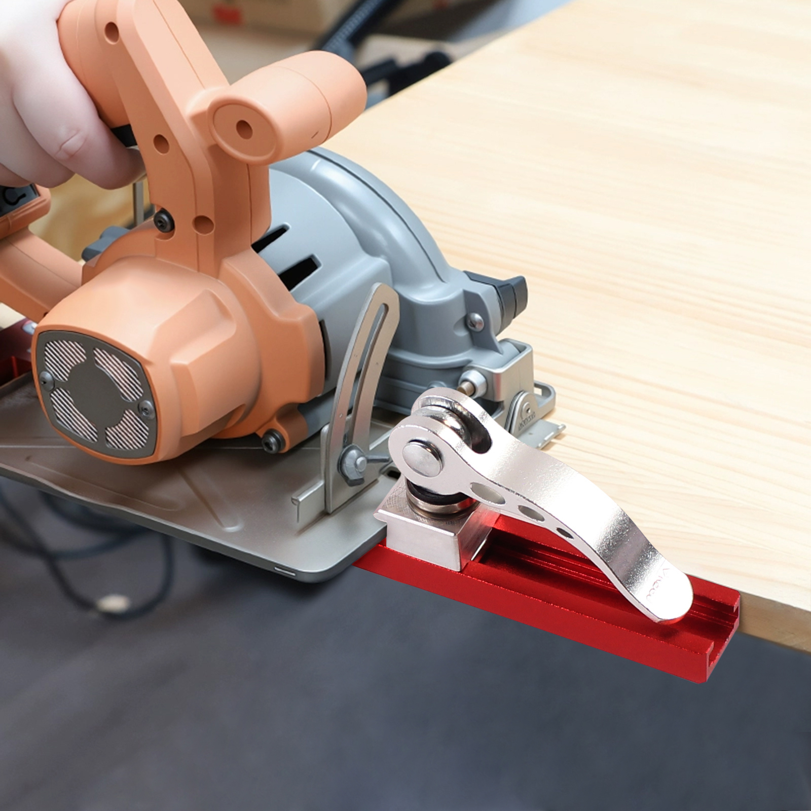 AliExpress 1Pc Circular Saw Guide Rail, Precision Adjustable Cutting Machine Base Guide for Woodworking, Cutting Guide Cutting and Milling, view 3
