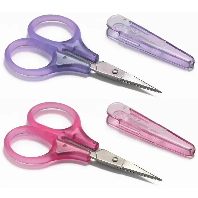 AliExpress 1pc Compact Precision Craft Scissors Sharp Stainless Steel Blades with Protective Cap, Tsa-Approved for Travel Stationery