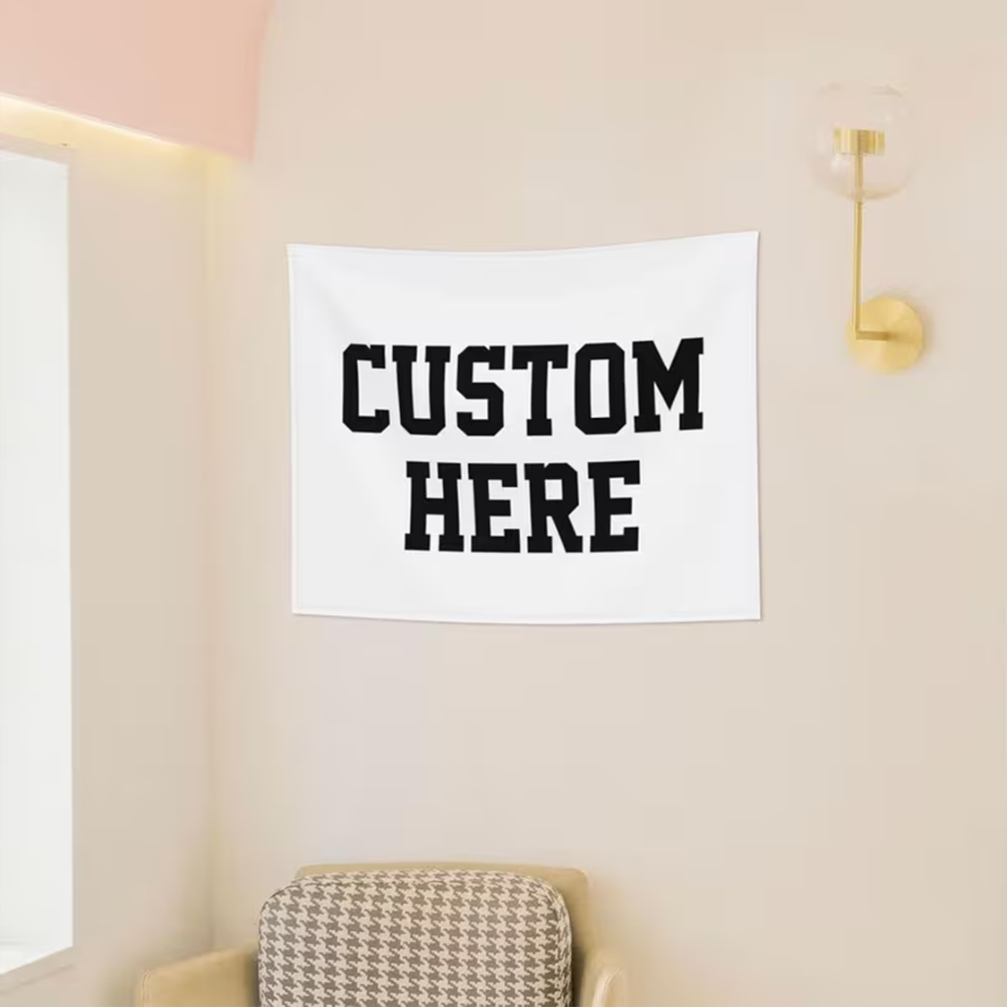 AliExpress 1pc Customizable Personalized Tapestry With Photos And Text, For Birthday, Wedding, Halloween, Christmas, Party, view 2