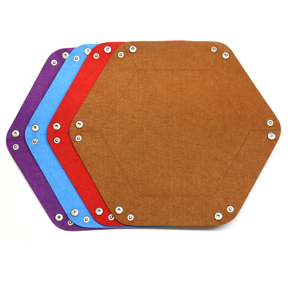 AliExpress 1PC Dice Tray Set Foldable Dice Trays Hexagon Dice Rolling Tray Felt Dice Holder for Dice Games Like RPG, and Other Table Games, view 5