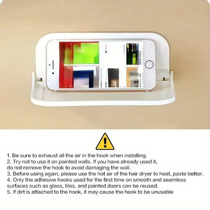AliExpress Foldable No-Drill Wall-Mounted Shelf, view 5
