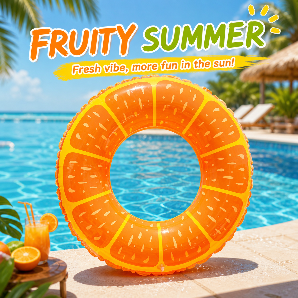 AliExpress Inflatable Watermelon Swim Tube Pool Float, view 2