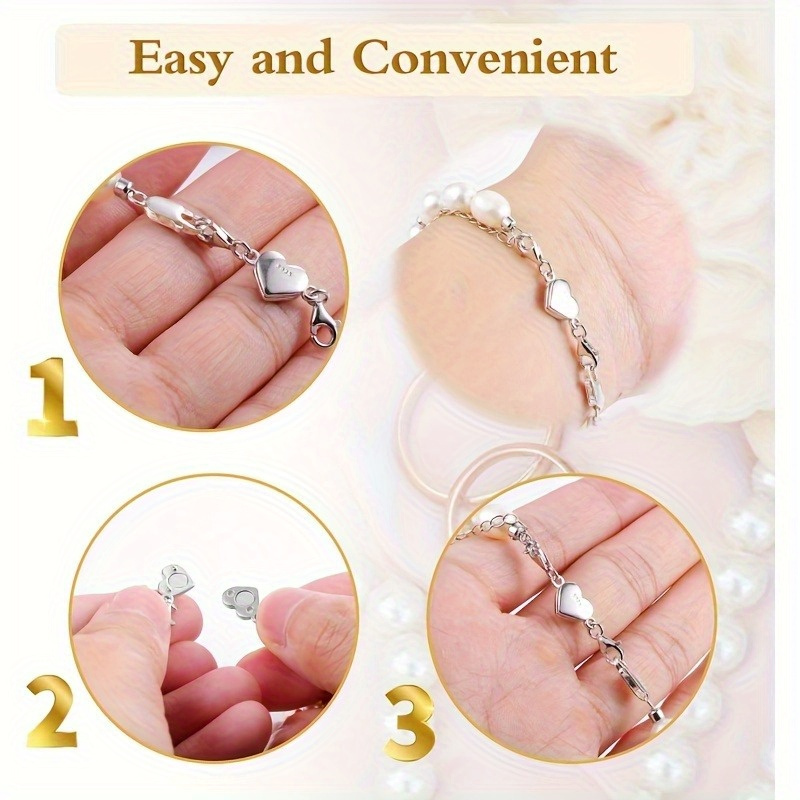 AliExpress Heart Magnetic Necklace Clasp Connector, view 6