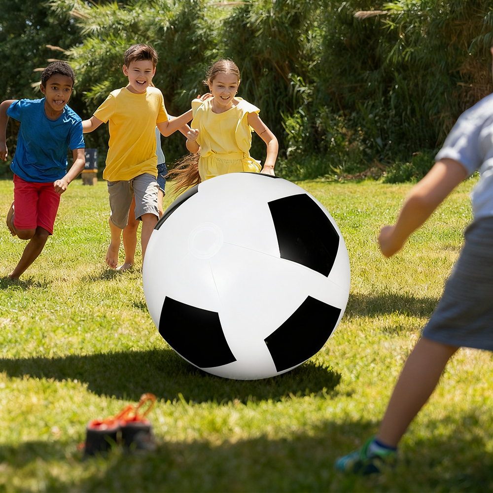 AliExpress 1pc Inflatable Giant soccer Ball, PVC Durable Large Balloon Water Party Swimming Pool Beach Party Entertainment Supplies, view 3