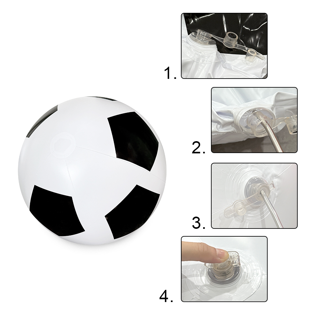 AliExpress 1pc Inflatable Giant soccer Ball, PVC Durable Large Balloon Water Party Swimming Pool Beach Party Entertainment Supplies, view 6