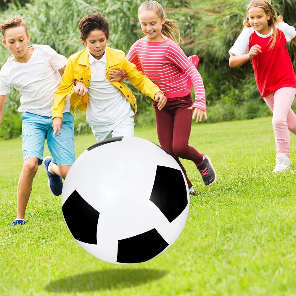AliExpress 1pc Inflatable Giant soccer Ball, PVC Durable Large Balloon Water Party Swimming Pool Beach Party Entertainment Supplies, view 4