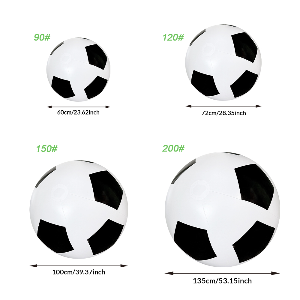 AliExpress 1pc Inflatable Giant soccer Ball, PVC Durable Large Balloon Water Party Swimming Pool Beach Party Entertainment Supplies, view 5