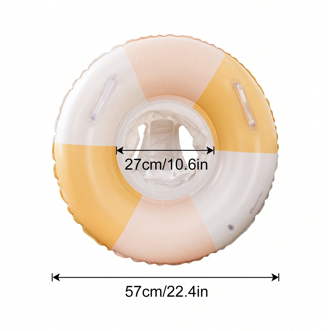 AliExpress Inflatable PVC Swim Ring with Grip Handles, view 6