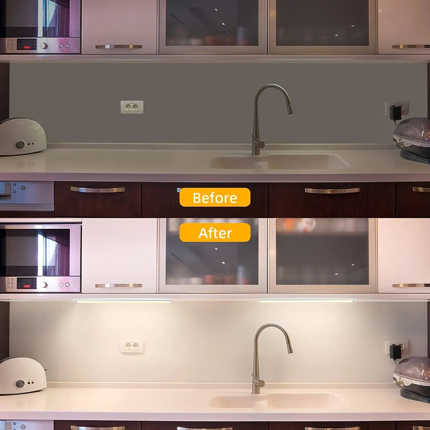 AliExpress USB Dimmable LED Under-Cabinet Light with Magnet Strip, view 3