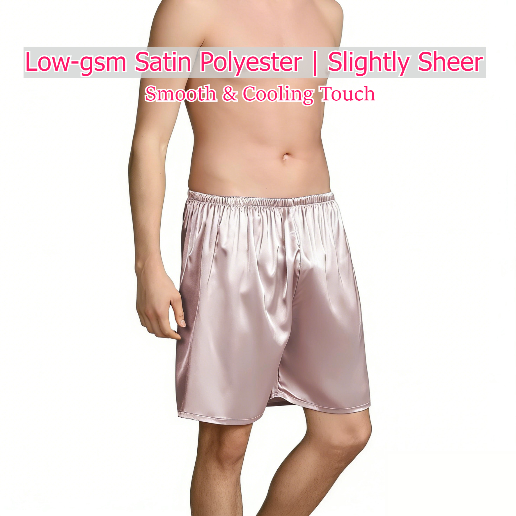 AliExpress 1pc Men's Satin Ice Silk Shorts Lightweight Smooth Comfortable Breathable Sweat-Wicking Casual Lounge Sleep Men Underwear Shorts