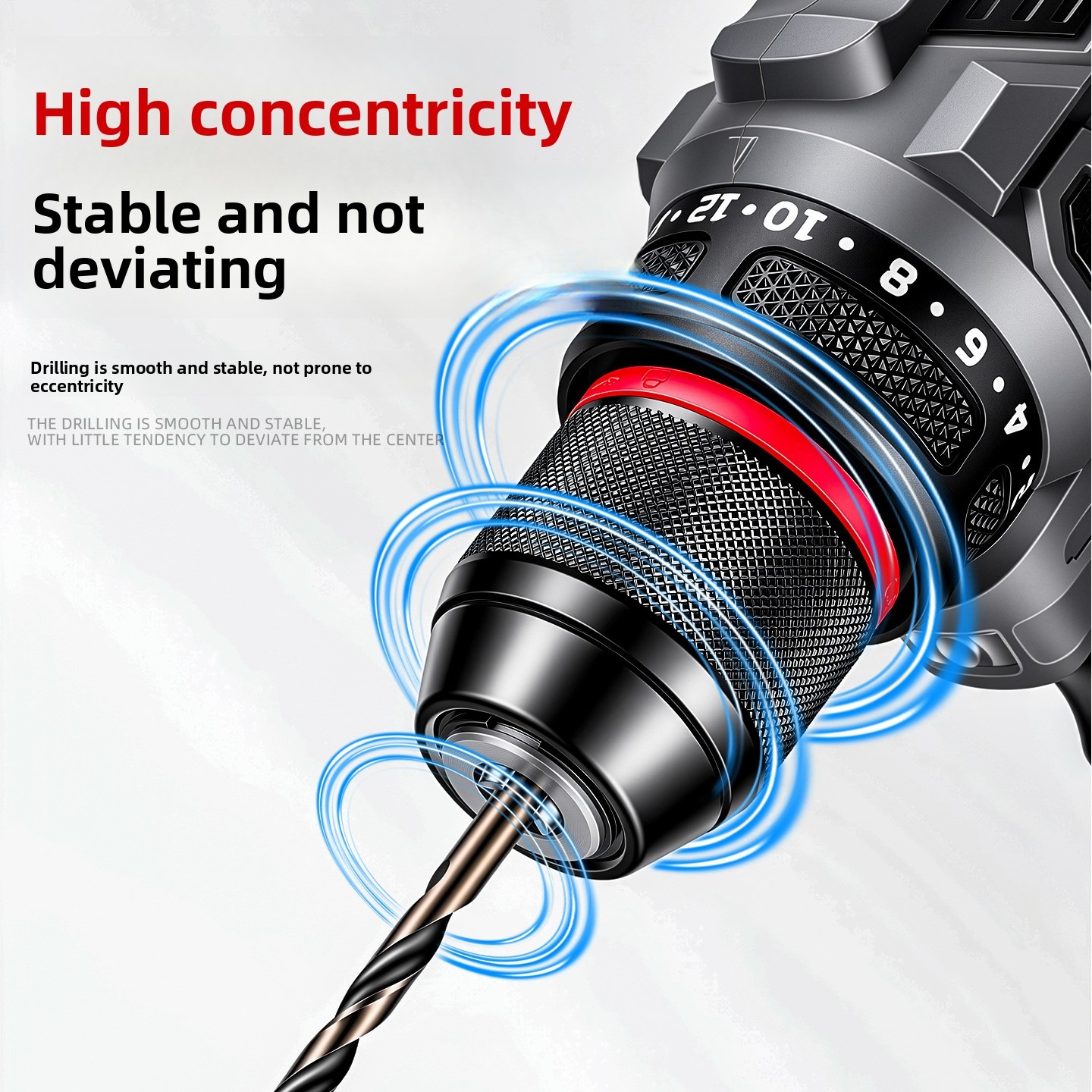 AliExpress 1pc Metal Keyless Drill Chuck,0.8~10mm1.5~13mm,3Jaw Ratchet Self-Lock Chuck,For Electric Hand Drill,Cordless Drill&Lithium Drill, view 3