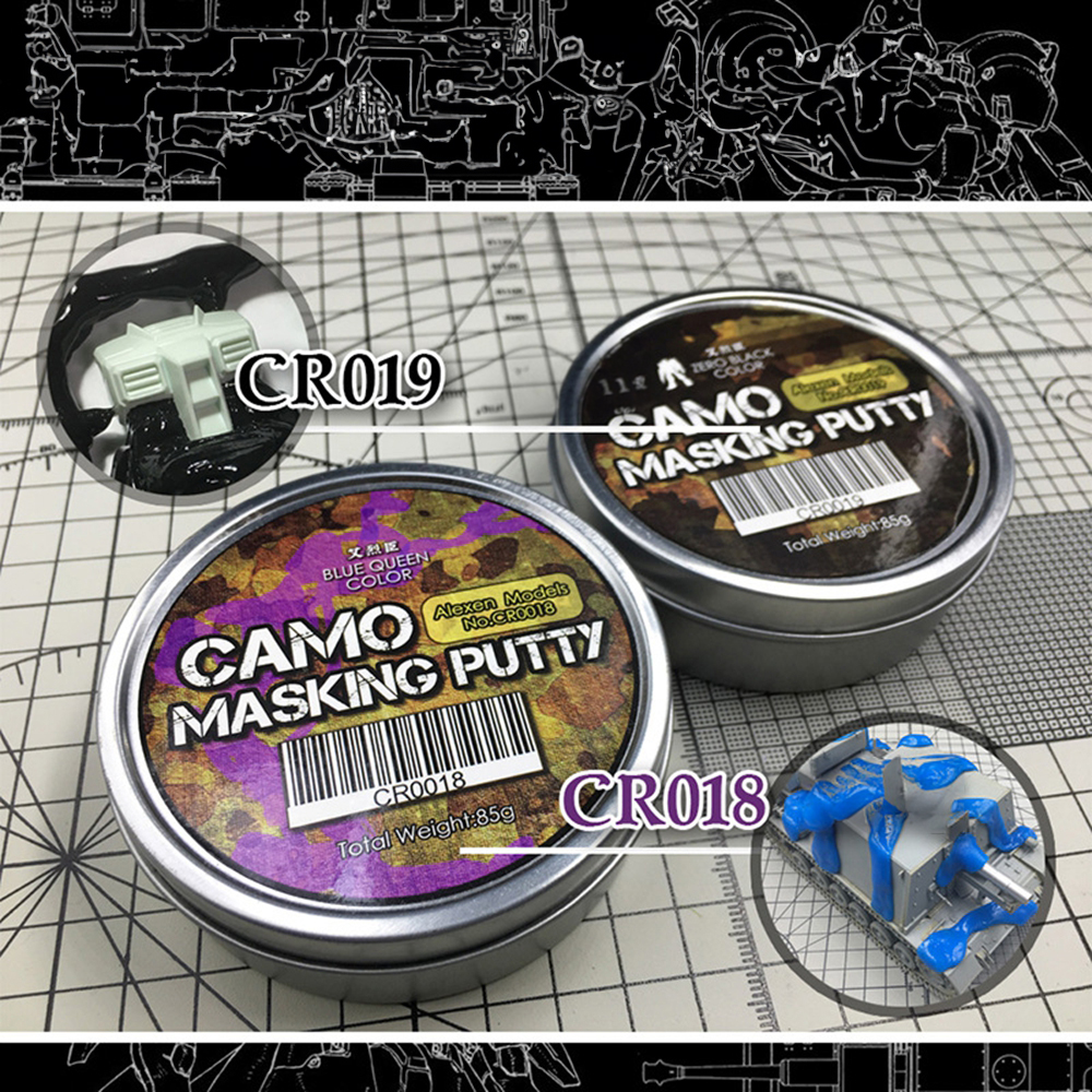 AliExpress 1pc Model Tank Spraying CAMO Camouflage Masking Putty Hobby Coloring Covering Mud Military Model Tool, view 4