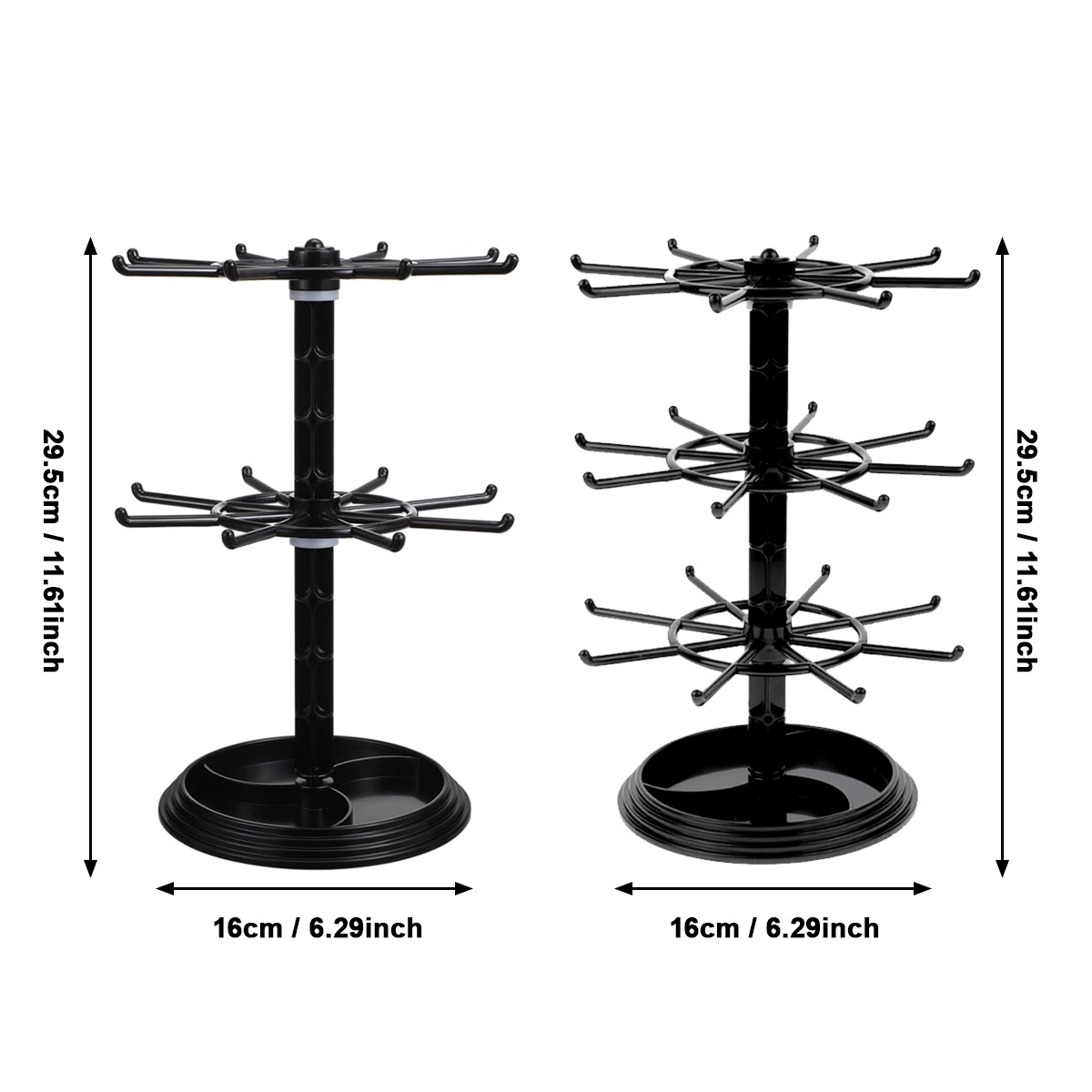 AliExpress Multi-Layer Rotating Jewelry Hanging Rack, view 6