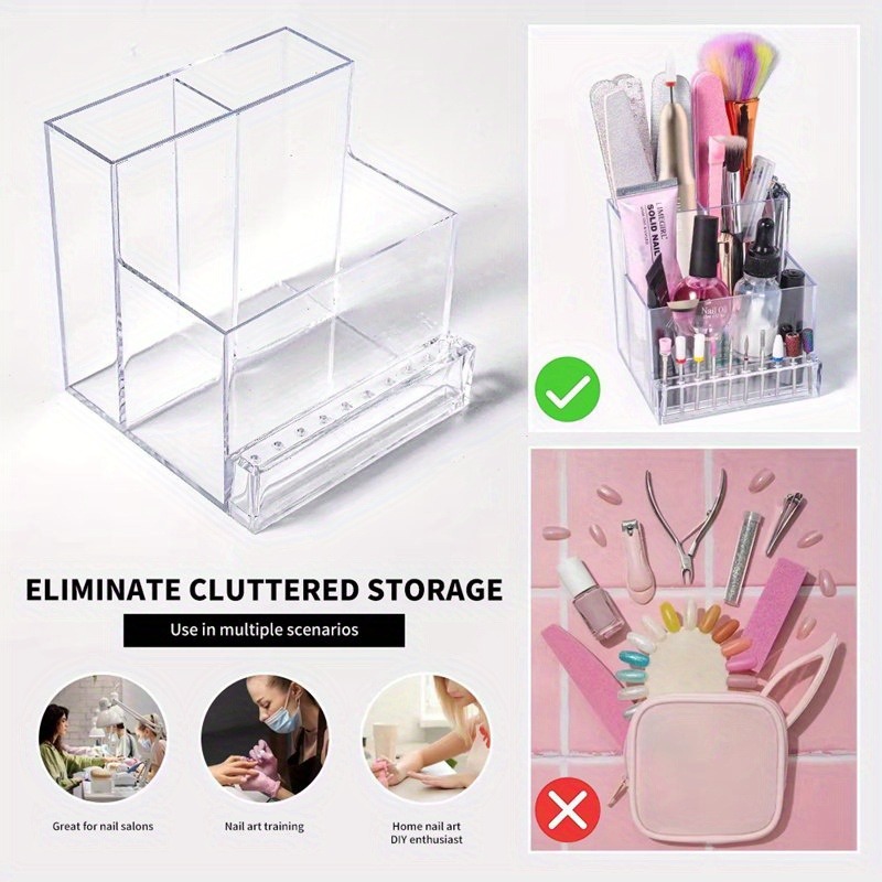 AliExpress Clear Acrylic Nail Drill Bit Display Box, view 3