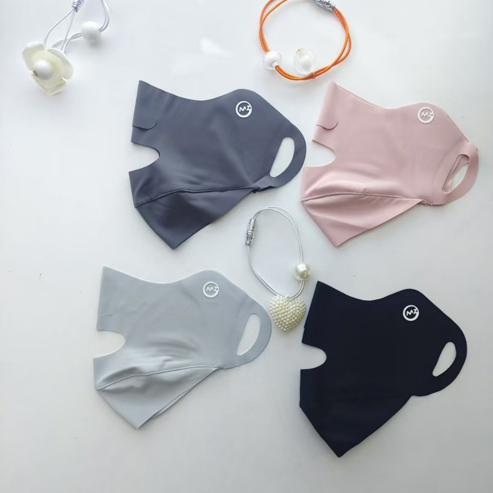 AliExpress 1PC New Breathable Ice Silk Mask Washable Dustproof Sunscreen Mask Anti-UV Riding Face Mask Protect The Corners of The Eyes, view 3