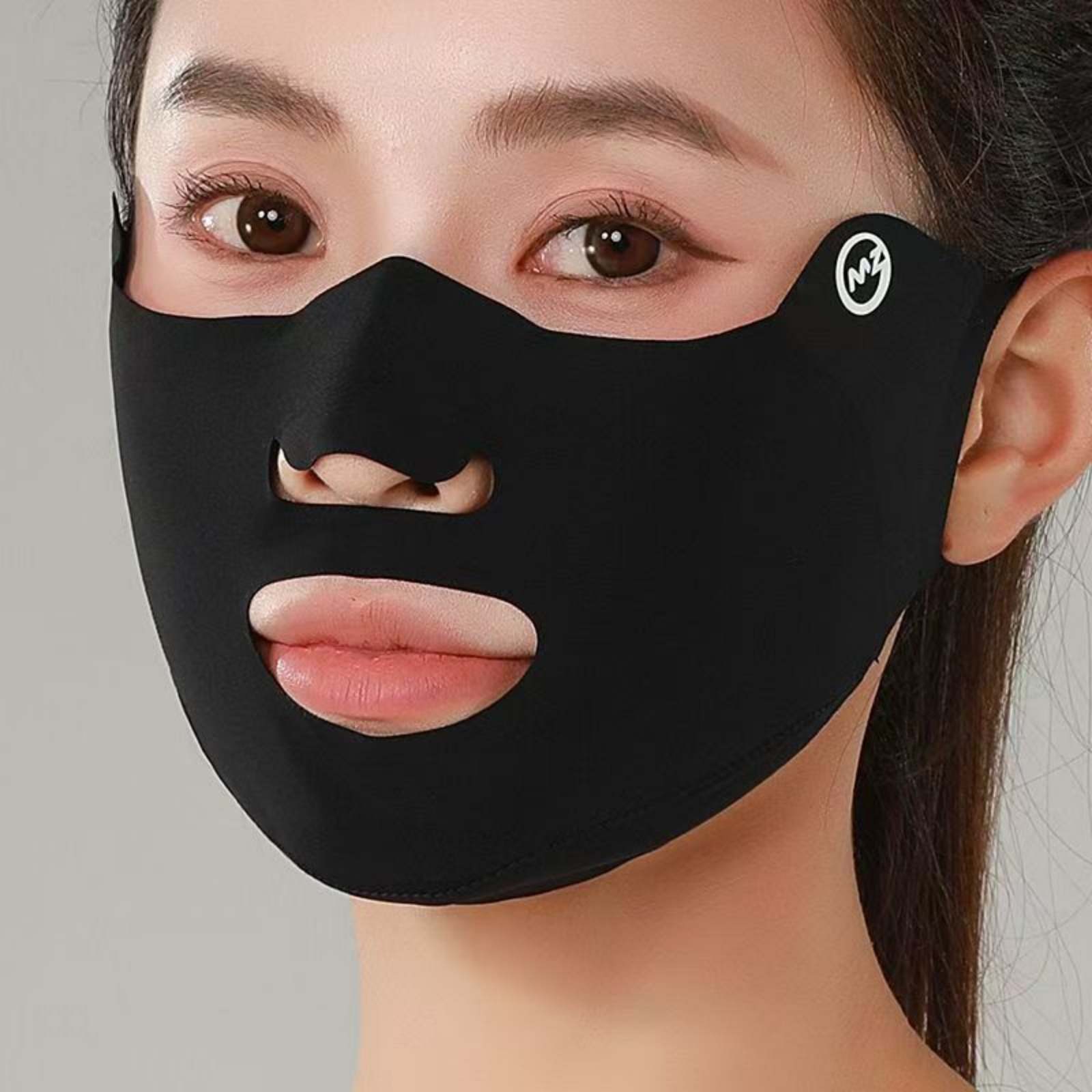 AliExpress 1PC New Breathable Ice Silk Mask Washable Dustproof Sunscreen Mask Anti-UV Riding Face Mask Protect The Corners of The Eyes, view 5