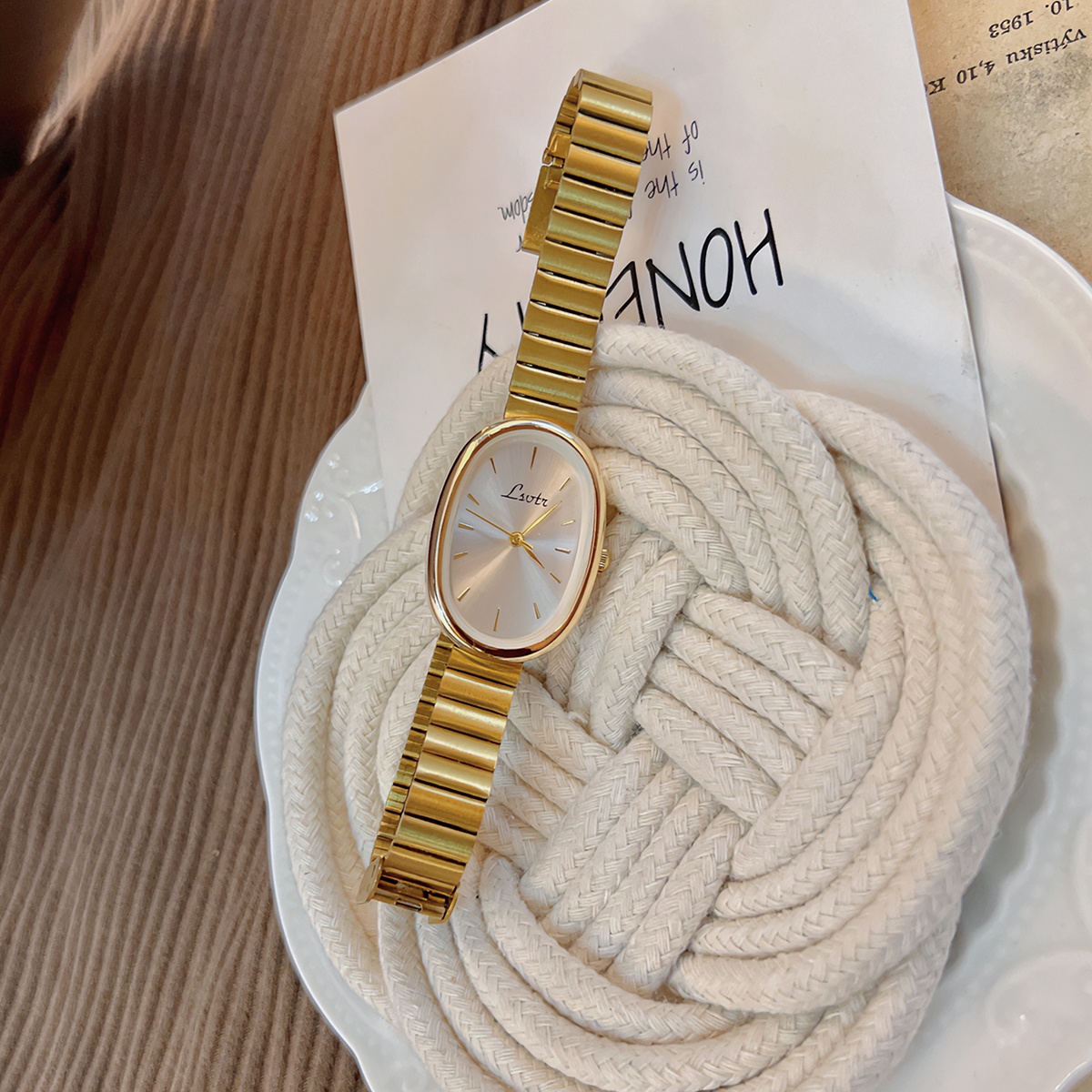 AliExpress Women's Vintage Gold Bracelet Quartz Watch