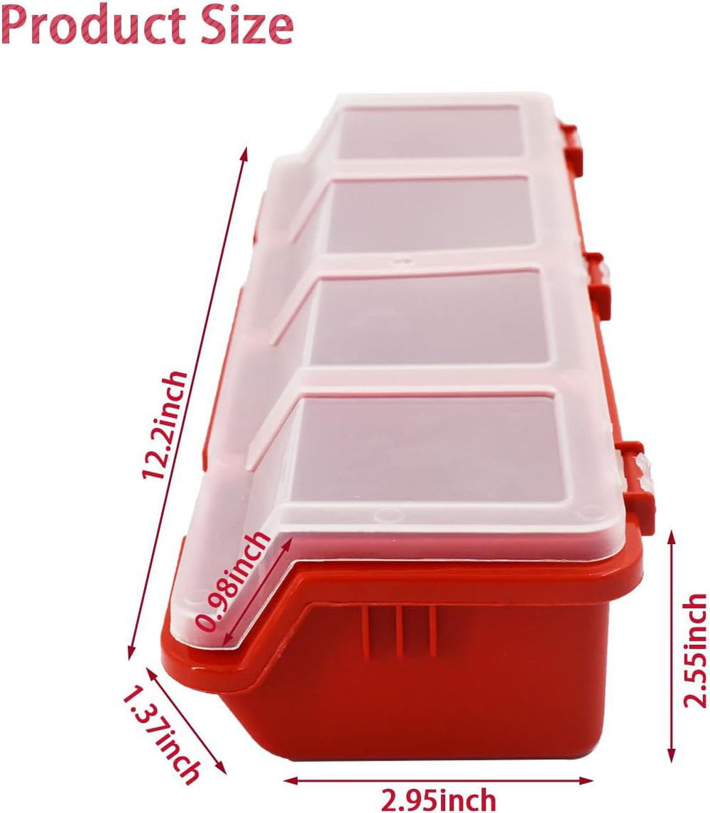 AliExpress Four-Compartment Screw Organizer Box with Lid, view 6
