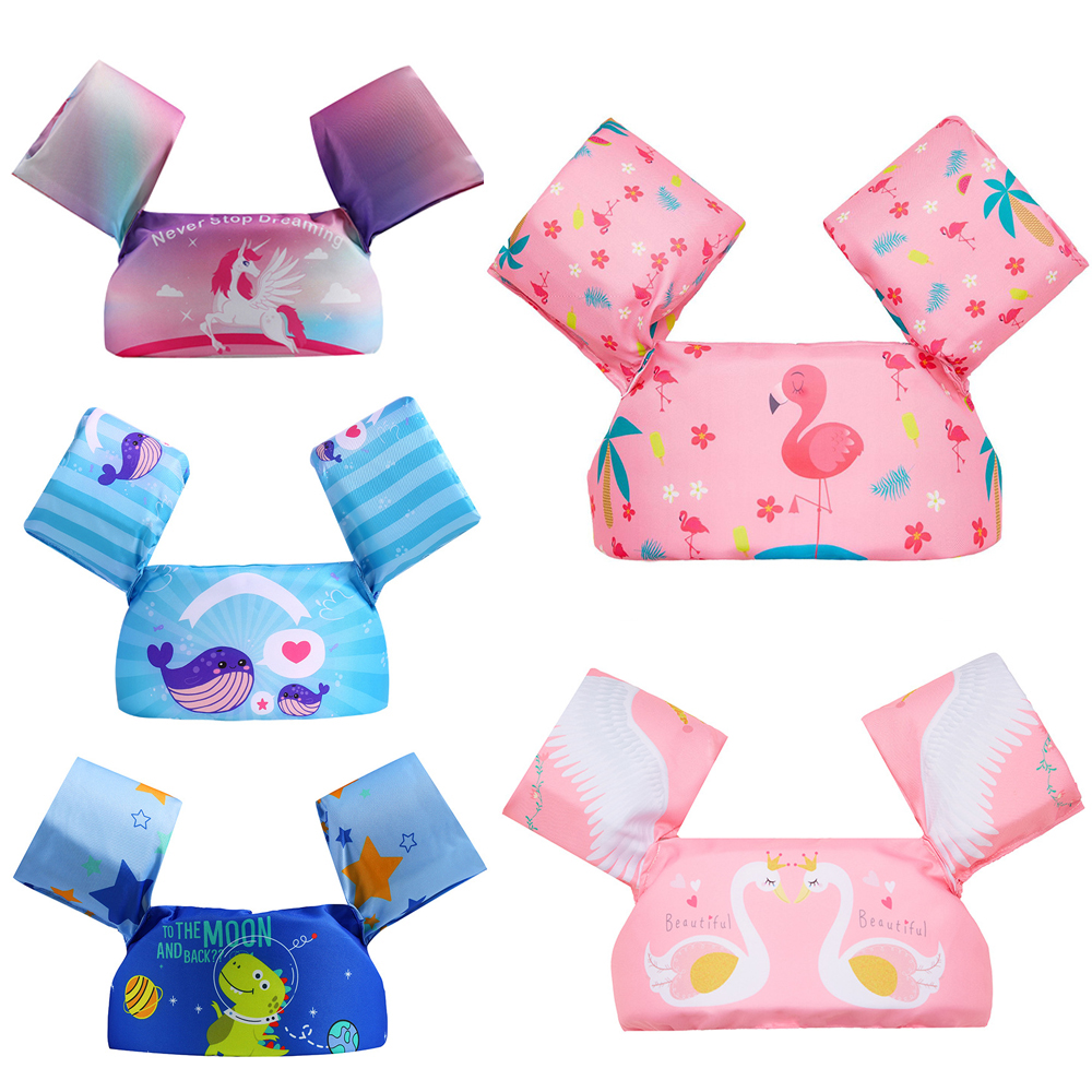 AliExpress 1Pc Pool Float Flamingo Swimming Vest Swimming Ring Summer Water Amusement Equipment Not Inflating Buoyancy Armbands