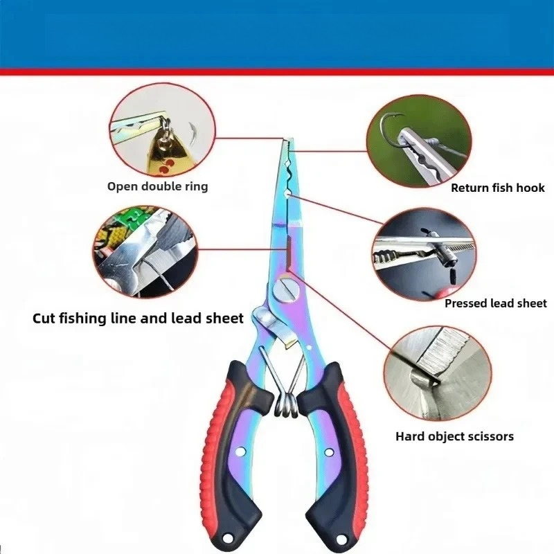 AliExpress Stainless Steel Split Ring Opener Fishing Pliers, view 5
