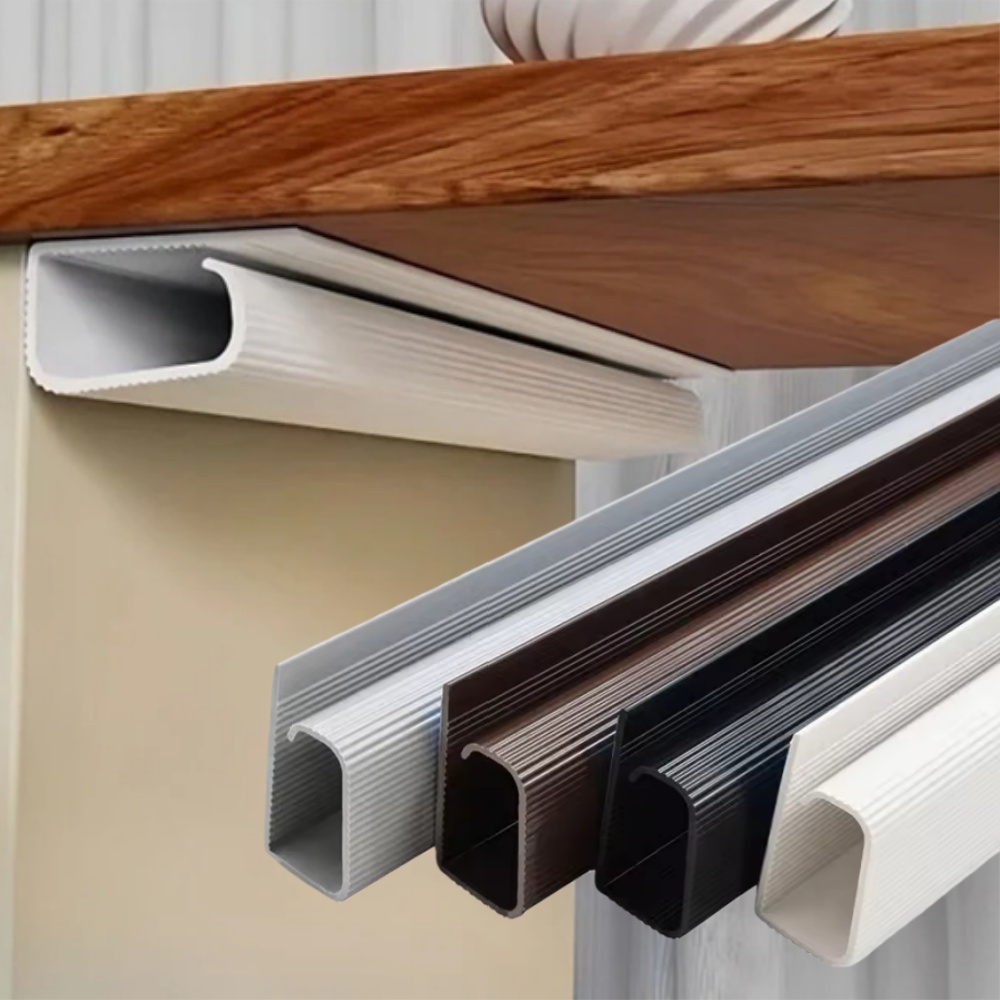AliExpress PVC Under-Desk Cable Tray (No Drilling)