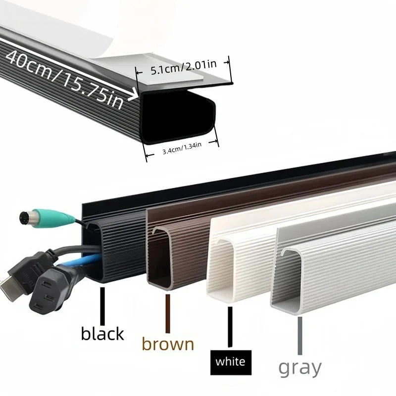 AliExpress PVC Under-Desk Cable Tray (No Drilling), view 2