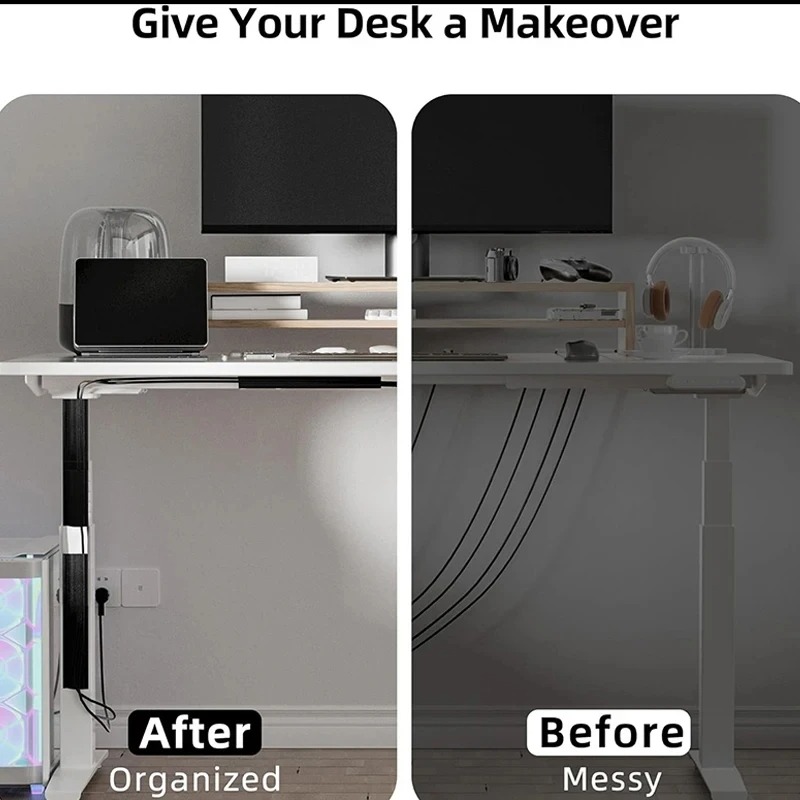 AliExpress PVC Under-Desk Cable Tray (No Drilling), view 3