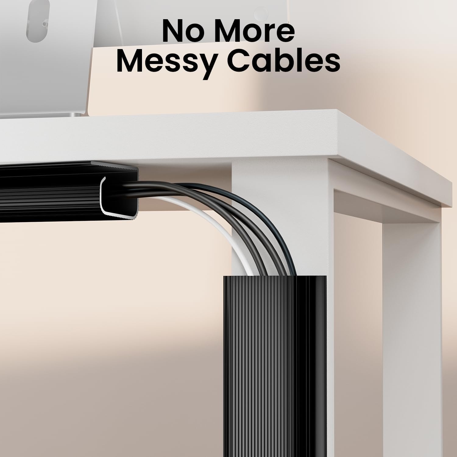 AliExpress PVC Under-Desk Cable Tray (No Drilling), view 4