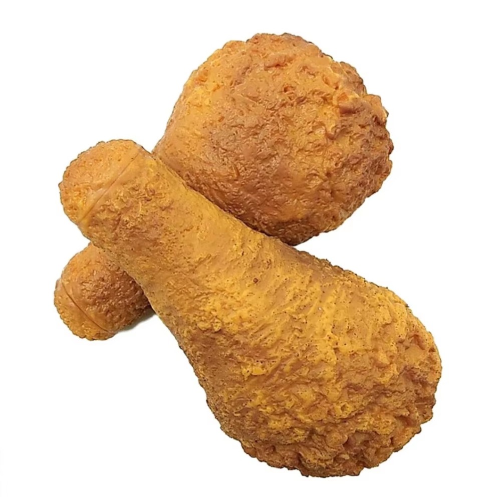 AliExpress 1PC Realistic Fried Chicken Leg Squishy Toy Slow Rising Crispy Sound Food Squeeze Fidget Funny Portable Novelty Gift, view 5