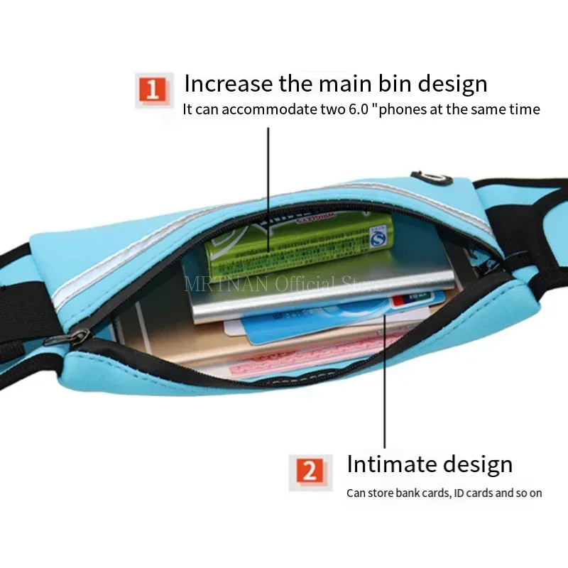 AliExpress 1pc Running Bag Women Waist Bag Belt Bag Men Sports Fanny Pack Mobile Phone Bag Gym Running Cell Phone Jogging Run Cycling Bag, view 5