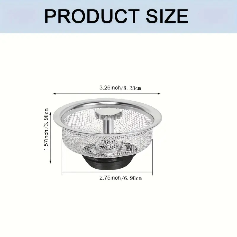 AliExpress Stainless Steel Mesh Kitchen Sink Strainer, view 4