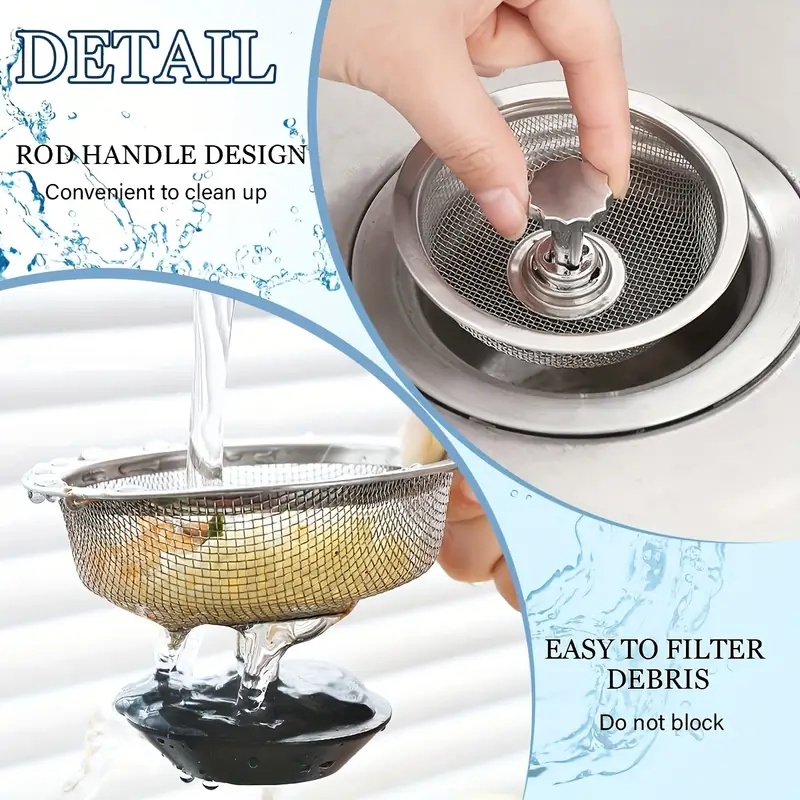 AliExpress Stainless Steel Mesh Kitchen Sink Strainer, view 5