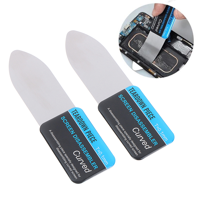 AliExpress 1pc Steel Metal Mobile Phone Curved LCD Screen Spudger Opening Pry Card Tools Ultra Thin Flexible Mobile Phone Disassemble Tools