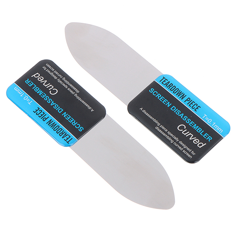 AliExpress 1pc Steel Metal Mobile Phone Curved LCD Screen Spudger Opening Pry Card Tools Ultra Thin Flexible Mobile Phone Disassemble Tools, view 5