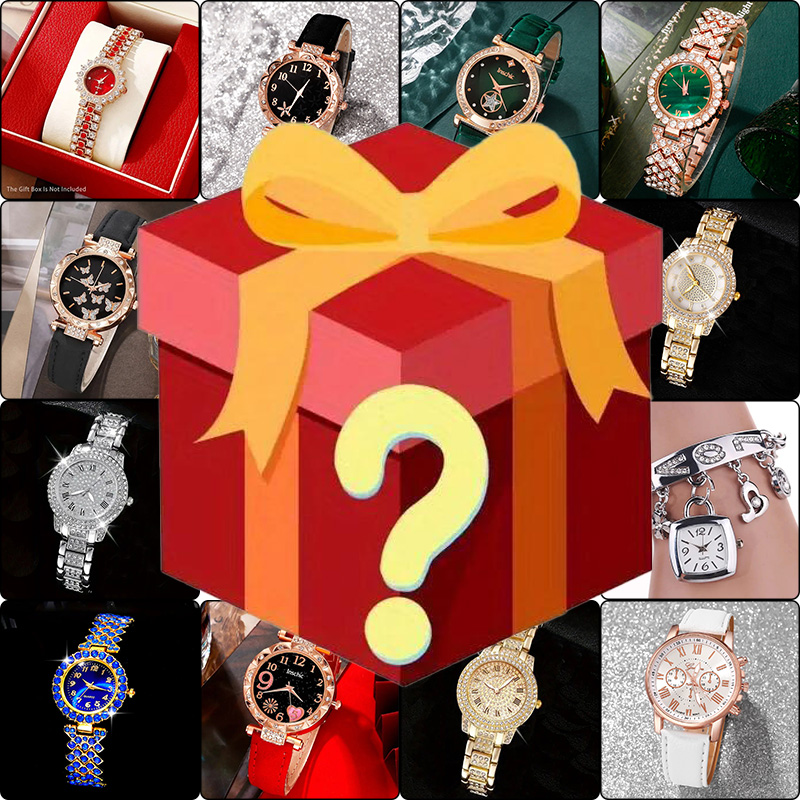 AliExpress 1pc，Surprise mystery box with a 100% winning rate, randomly containing one of the men's watches displayed in the image. This is#
