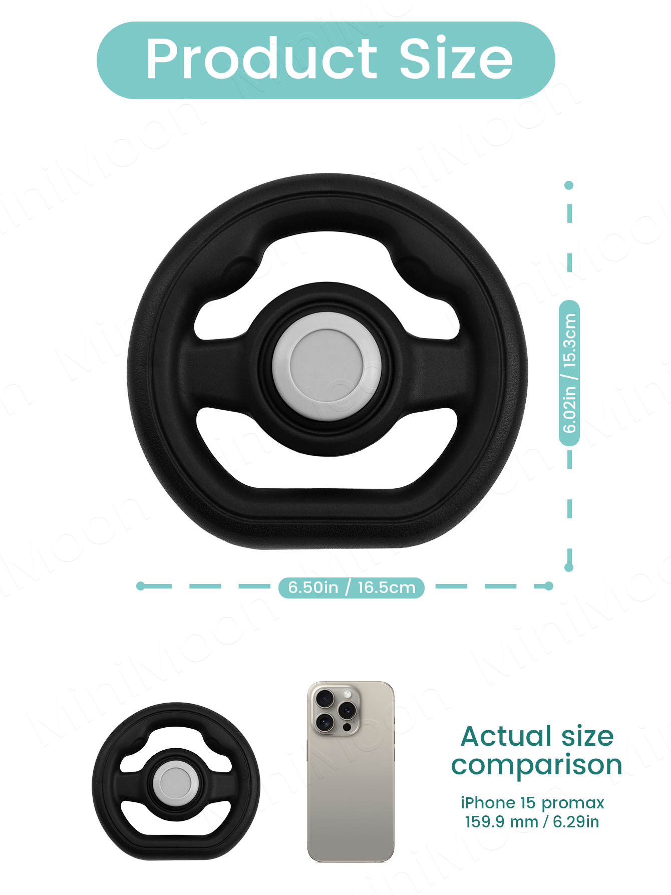 AliExpress 1PC Universal Pretend Steering Wheel for Strollers & Carts - Detachable, Fun Driving Attachment, view 2