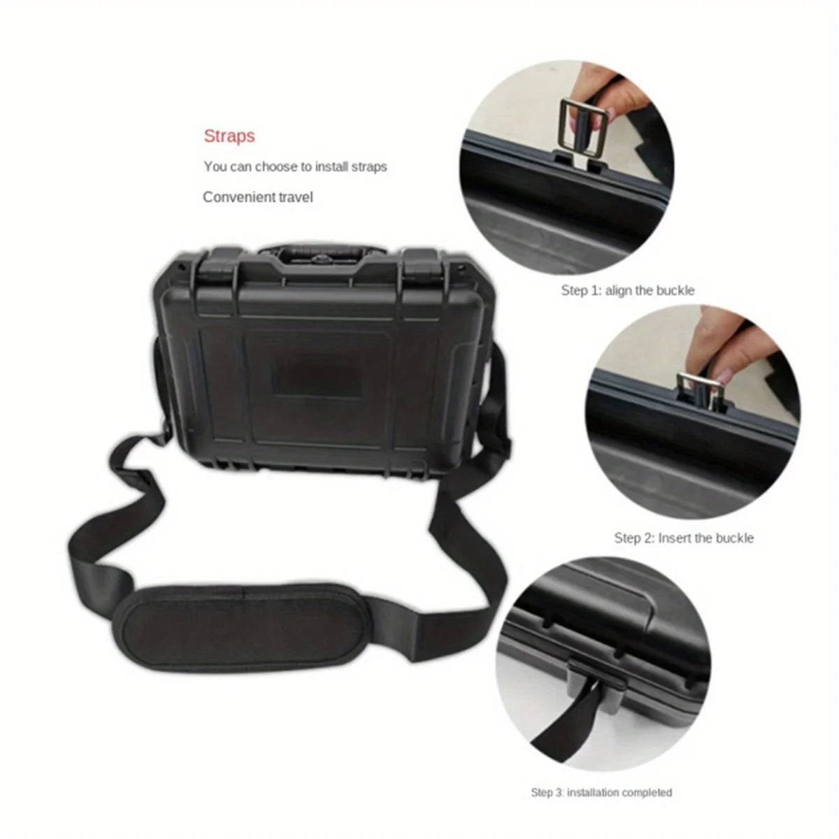 AliExpress Waterproof Hard Carry Tool Case with Foam Insert, view 3