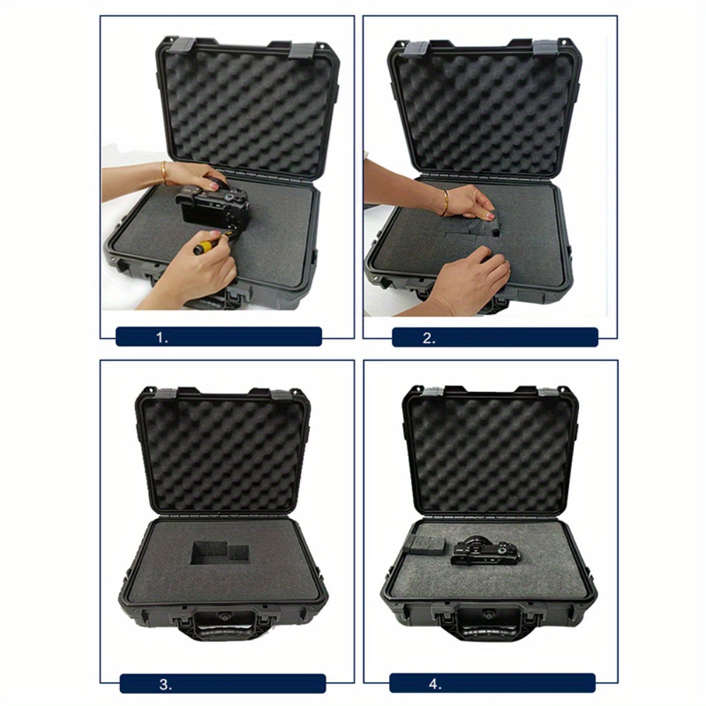 AliExpress Impact-Resistant Waterproof Hard Case with Pre-Cut Foam, view 4