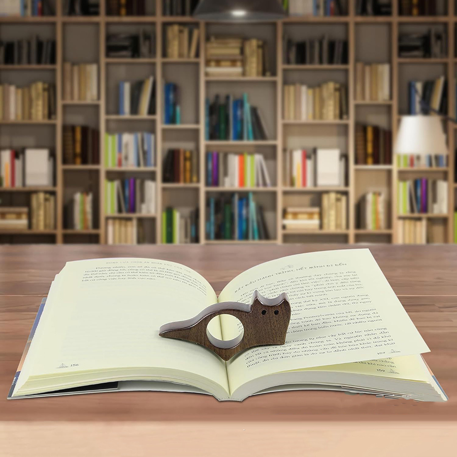 AliExpress Wooden Cat and Dog Page Marker Bookmark