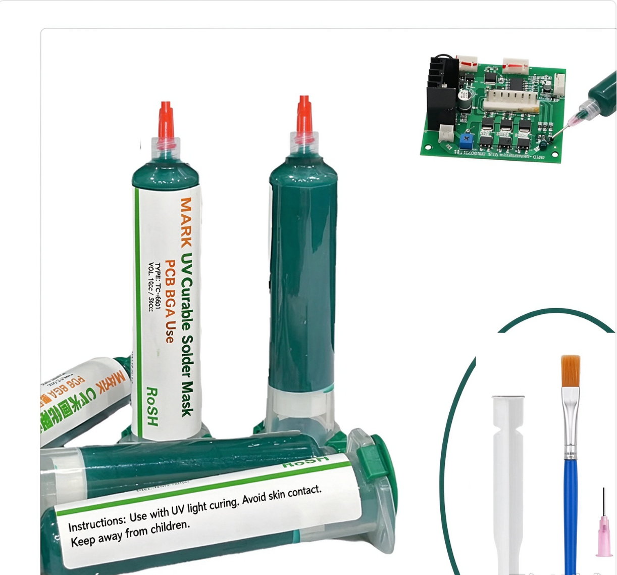 AliExpress 10 ml Green UV Solder Mask for PCB Repair