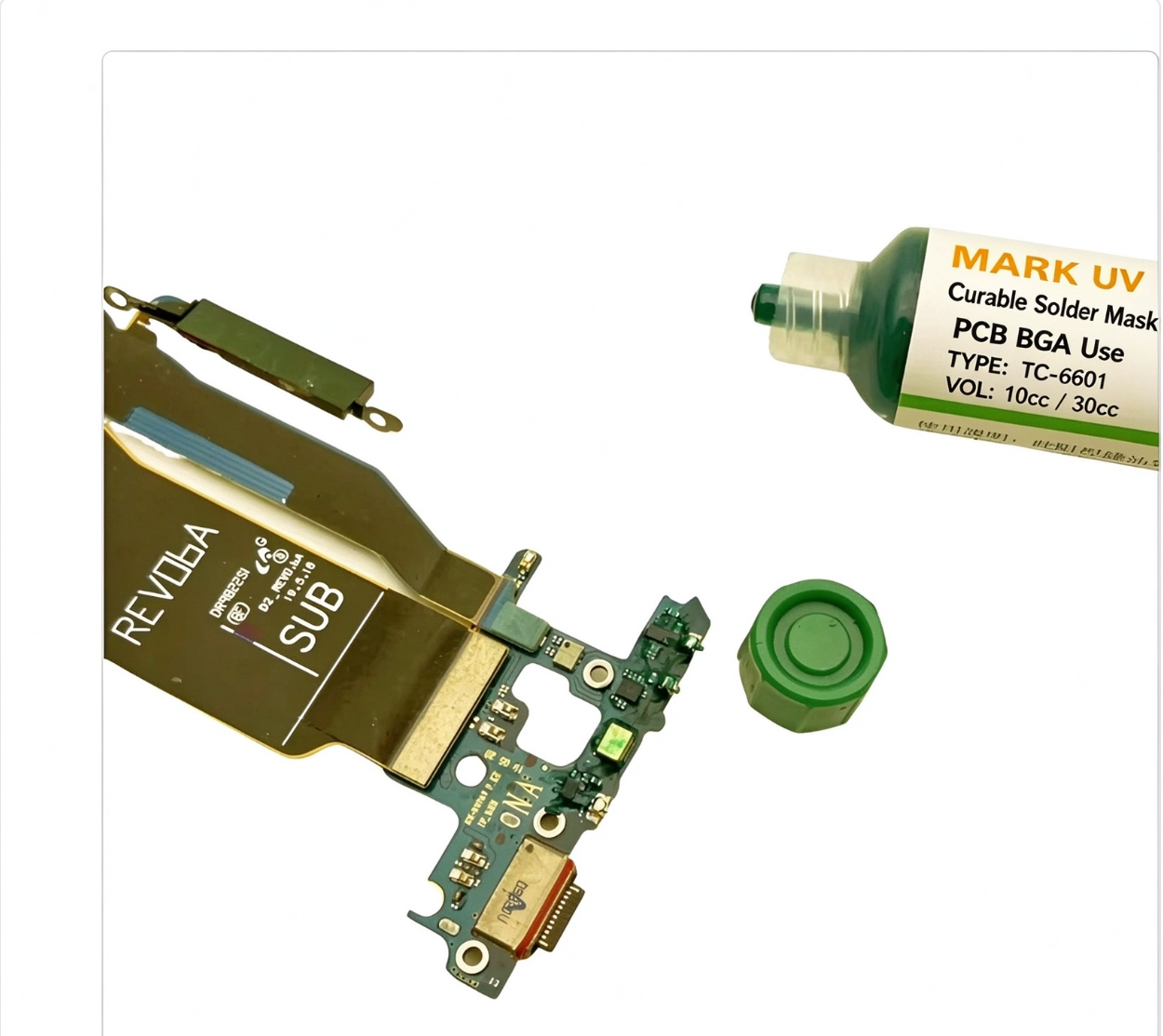 AliExpress 10 ml Green UV Solder Mask for PCB Repair, view 5