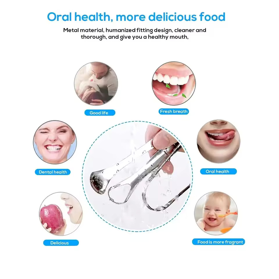 AliExpress Stainless Steel Tongue Scraper for Adults and Kids, view 3